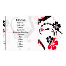 grunge star business cards
