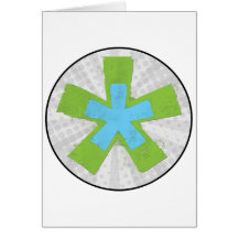 Grunge Star Greeting Card