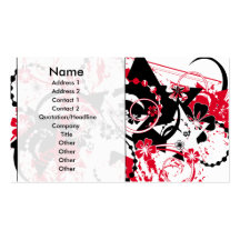 grunge stars business card template