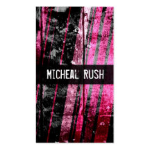 Grunge Streak - Pink Business Card