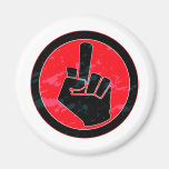 Grunge Style Middle Finger Fridge Magnet