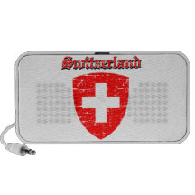 Grunge Switzerland coat of arms designs Mp3 Speaker