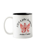 Grunge Tattoo Butterfly 6.1 AIDS Mugs