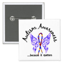 Grunge Tattoo Butterfly 6.1 Autism Pins