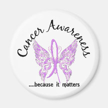 Grunge Tattoo Butterfly 6.1 Cancer Fridge Magnets