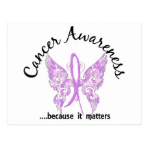 Grunge Tattoo Butterfly 6.1 Cancer Postcard