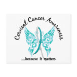 Grunge Tattoo Butterfly 6.1 Cervical Cancer Postcard