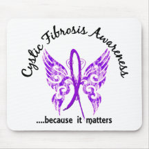 Grunge Tattoo Butterfly 6.1 Cystic Fibrosis Mousepad