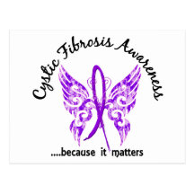 Grunge Tattoo Butterfly 6.1 Cystic Fibrosis Postcard