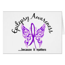 Grunge Tattoo Butterfly 6.1 Epilepsy Greeting Cards