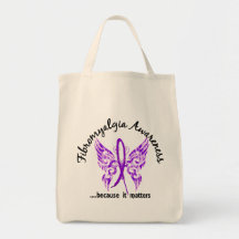 Grunge Tattoo Butterfly 6.1 Fibromyalgia Canvas Bag