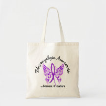 Grunge Tattoo Butterfly 6.1 Fibromyalgia Bags