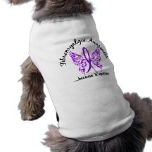 Grunge Tattoo Butterfly 6.1 Fibromyalgia Doggie Tshirt