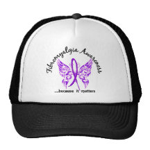 Grunge Tattoo Butterfly 6.1 Fibromyalgia Mesh Hats