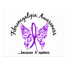 Grunge Tattoo Butterfly 6.1 Fibromyalgia Post Cards