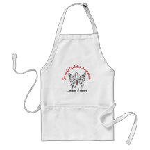 Grunge Tattoo Butterfly 6.1 Juvenile Diabetes Aprons