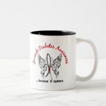 Grunge Tattoo Butterfly 6.1 Juvenile Diabetes Coffee Mugs