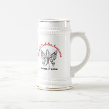 Grunge Tattoo Butterfly 6.1 Juvenile Diabetes Mugs