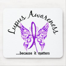 Grunge Tattoo Butterfly 6.1 Lupus Mousepads