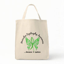Grunge Tattoo Butterfly 6.1 Muscular Dystrophy Tote Bags