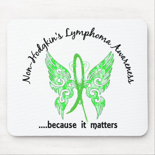Grunge Tattoo Butterfly 6.1 Non-Hodgkin's Lymphoma Mouse Pad