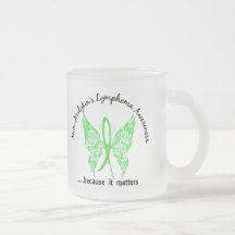 Grunge Tattoo Butterfly 6.1 Non-Hodgkin's Lymphoma Mug