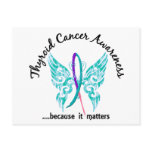 Grunge Tattoo Butterfly 6.1 Thyroid Cancer Post Card