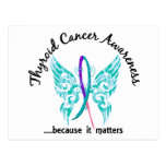 Grunge Tattoo Butterfly 6.1 Thyroid Cancer Post Card