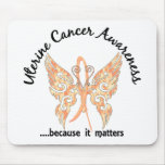Grunge Tattoo Butterfly 6.1 Uterine Cancer mousepads
