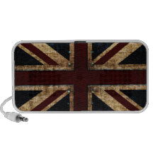 grunge UK flag design speakers