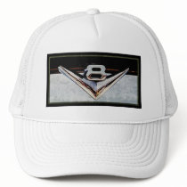 Grunge V8 Big Block Emblem Trucker Hats