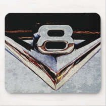 Grunge V8 Big Block Emblem Mousepad