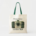 Grunge Vintage Camera Tote  Bag