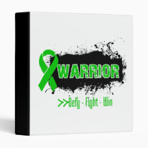 Grunge WARRIOR - Kidney Cancer 3 Ring Binder