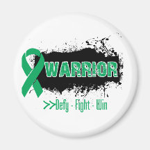 Grunge - WARRIOR - Liver Cancer Magnet