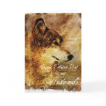 Grunge Wolf Husbands Father's Day Card