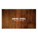 Grunge Wood Business Card
