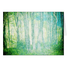 Grunge Woods Note Card