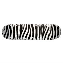 Grunge Zebra Skateboard