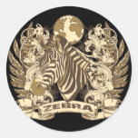 Grunge Zebra Stickers