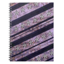 Grungey Purple Star  Notebook