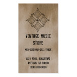 Grungy Diamond Business Card, Latte