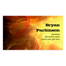 grungy fire business card
