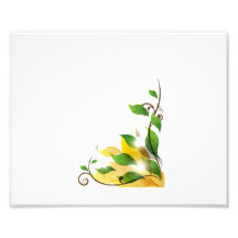 grungy leaves graphic corner.png photo