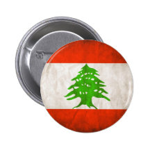 Grungy Lebanon Flag Pins