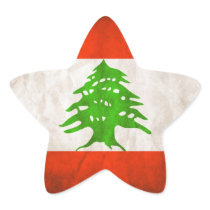 Grungy Lebanon Flag Stickers