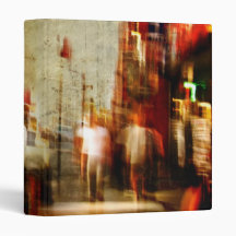Grungy NYC Abstract 1" Photo Album 3 Ring Binders