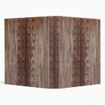Grungy Riveted Rusty Metal 3 Ring Binders