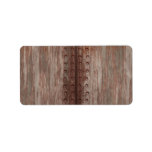 Grungy Riveted Rusty Metal Personalized Address Labels