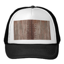 Grungy Riveted Rusty Metal Trucker Hat